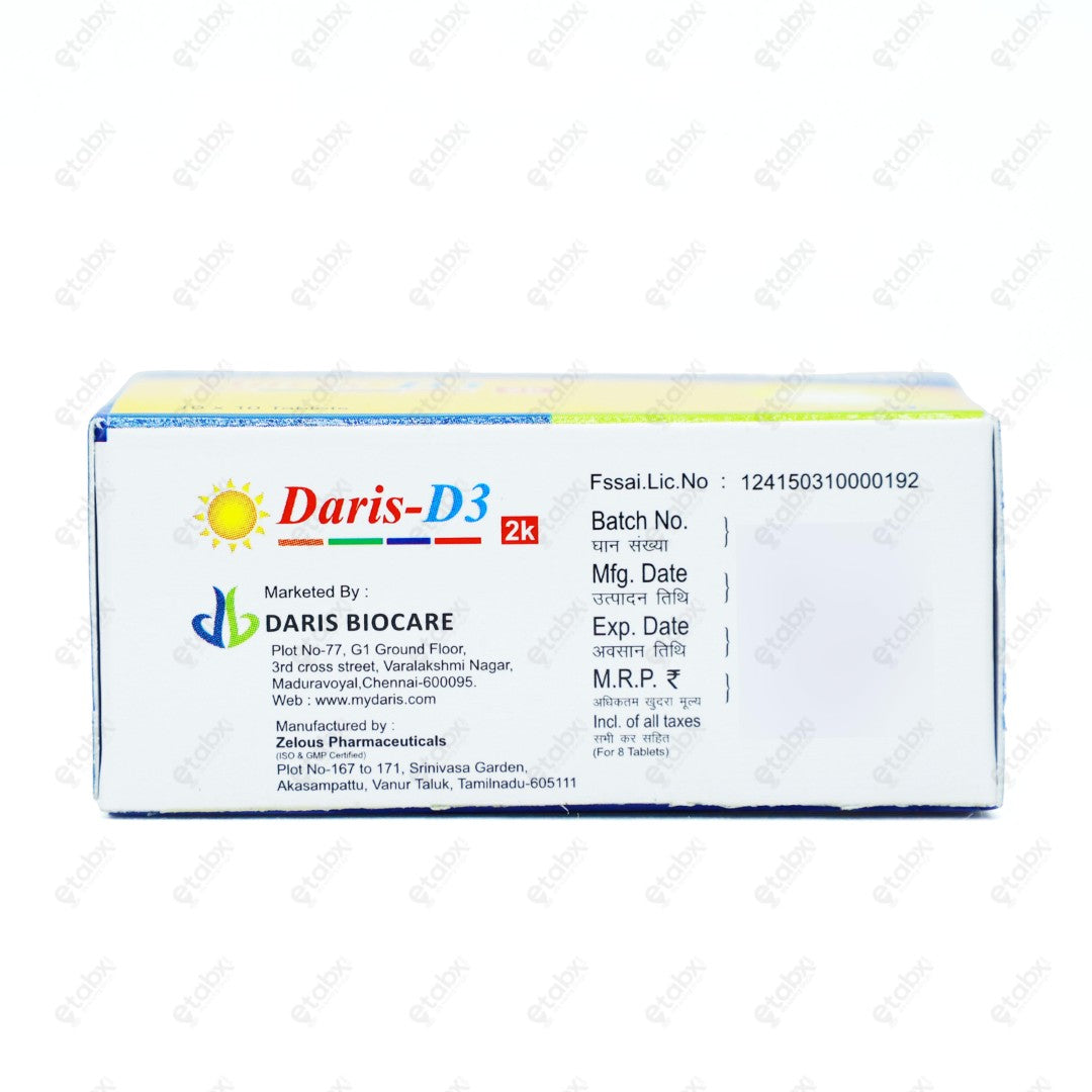 Daris D3 2K Tablets 10's