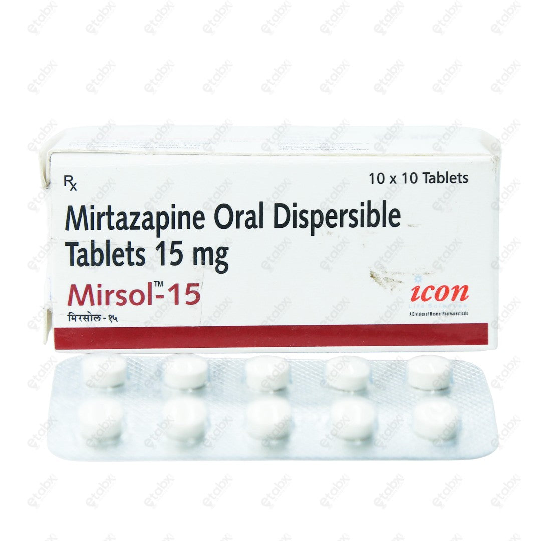 Mirsal 15mg Tablet 10's