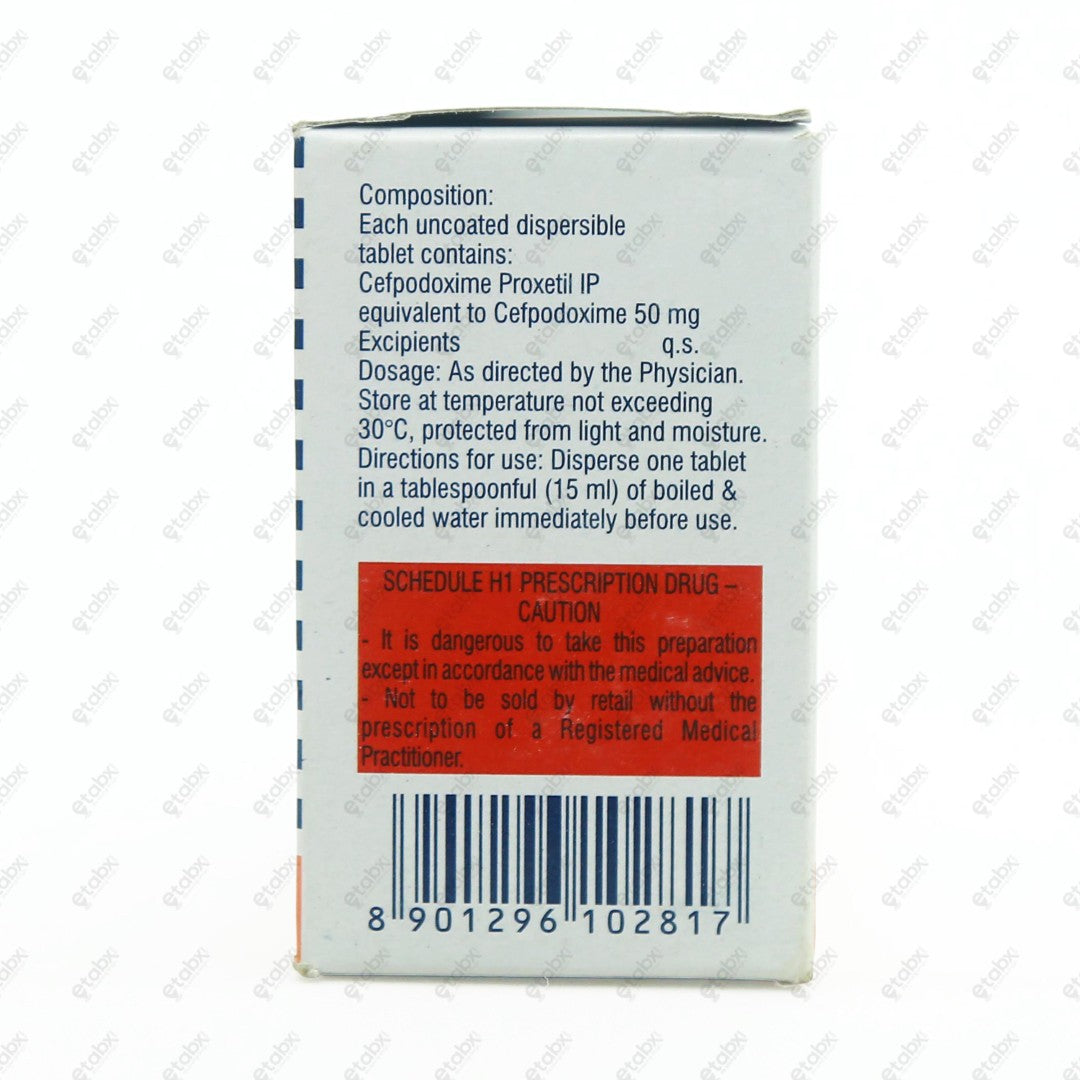 Cepodem 50mg DT Tablet 10's