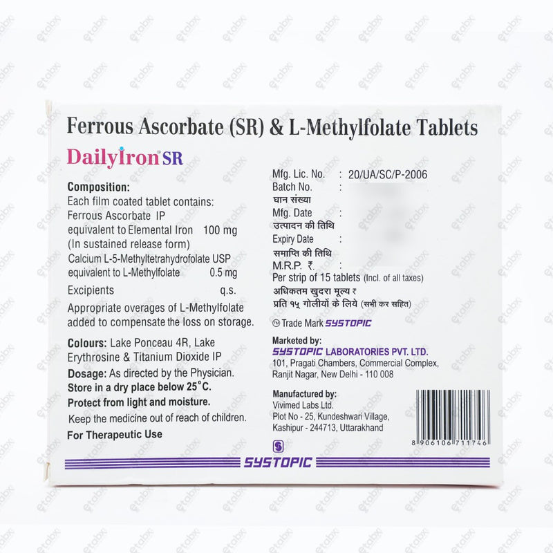 DailyIron SR Tablet 15's