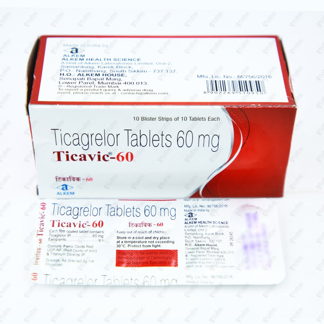 TICAVIC 60MG Tablets 10's