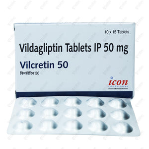 Vilcretin 50mg Tablet 15's