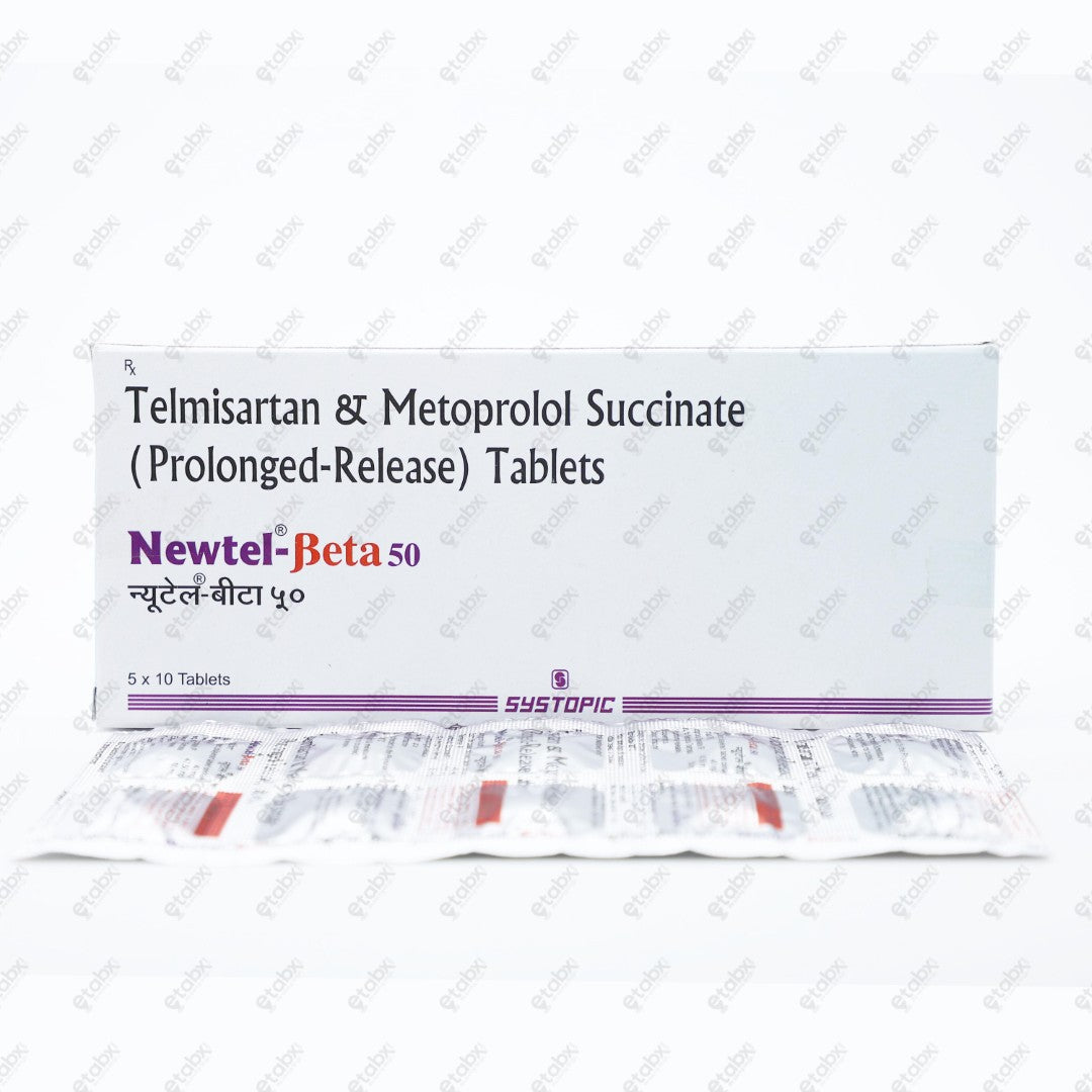 Newtel Beta 50 Tablet 10's