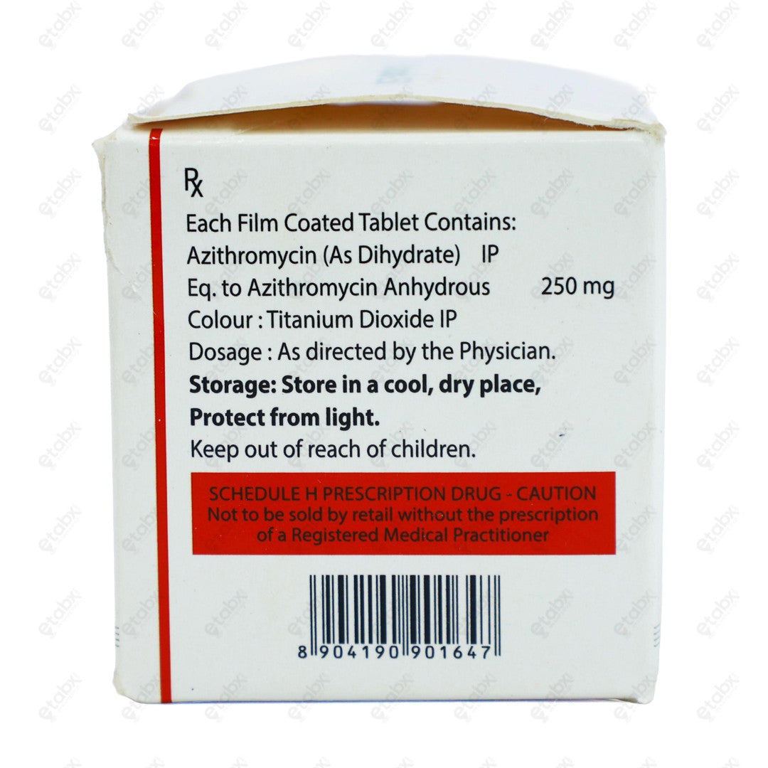 Azirapid 250mg Tablet 6's
