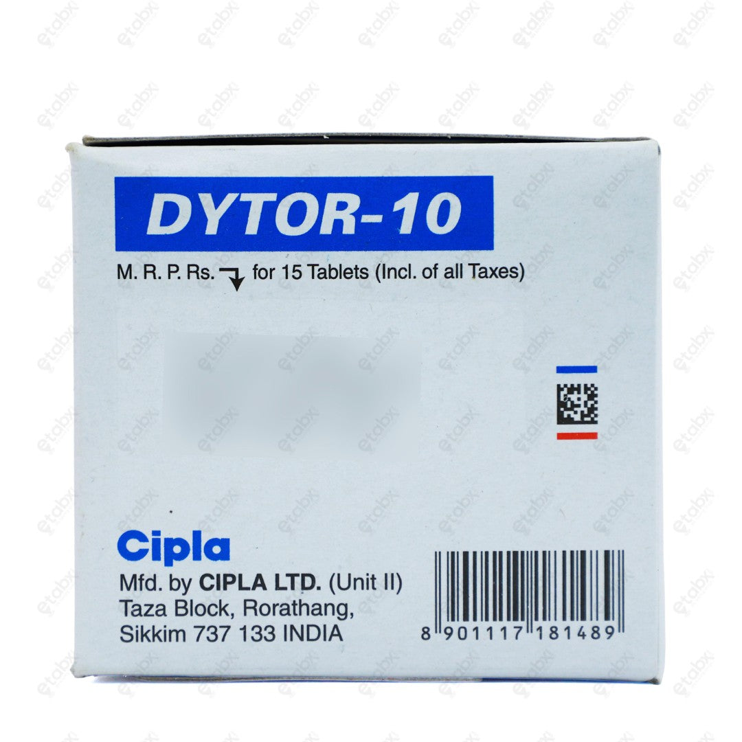 Dytor 10 mg Tablet 15's