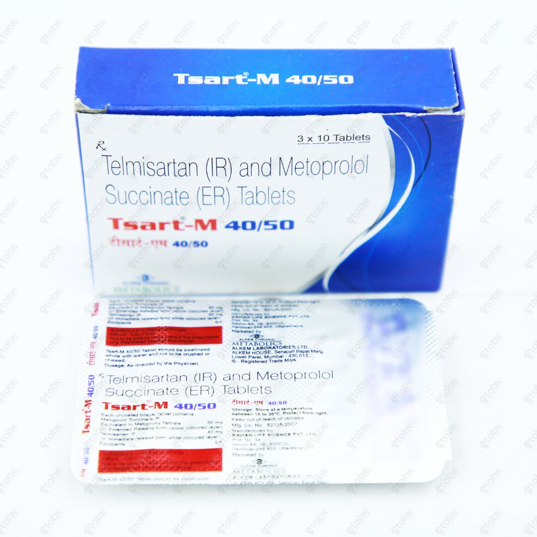 TSART M 40/50 MG Tablet 10's