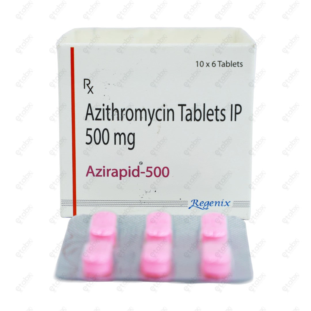 Azirapid 500mg Tablet 6's