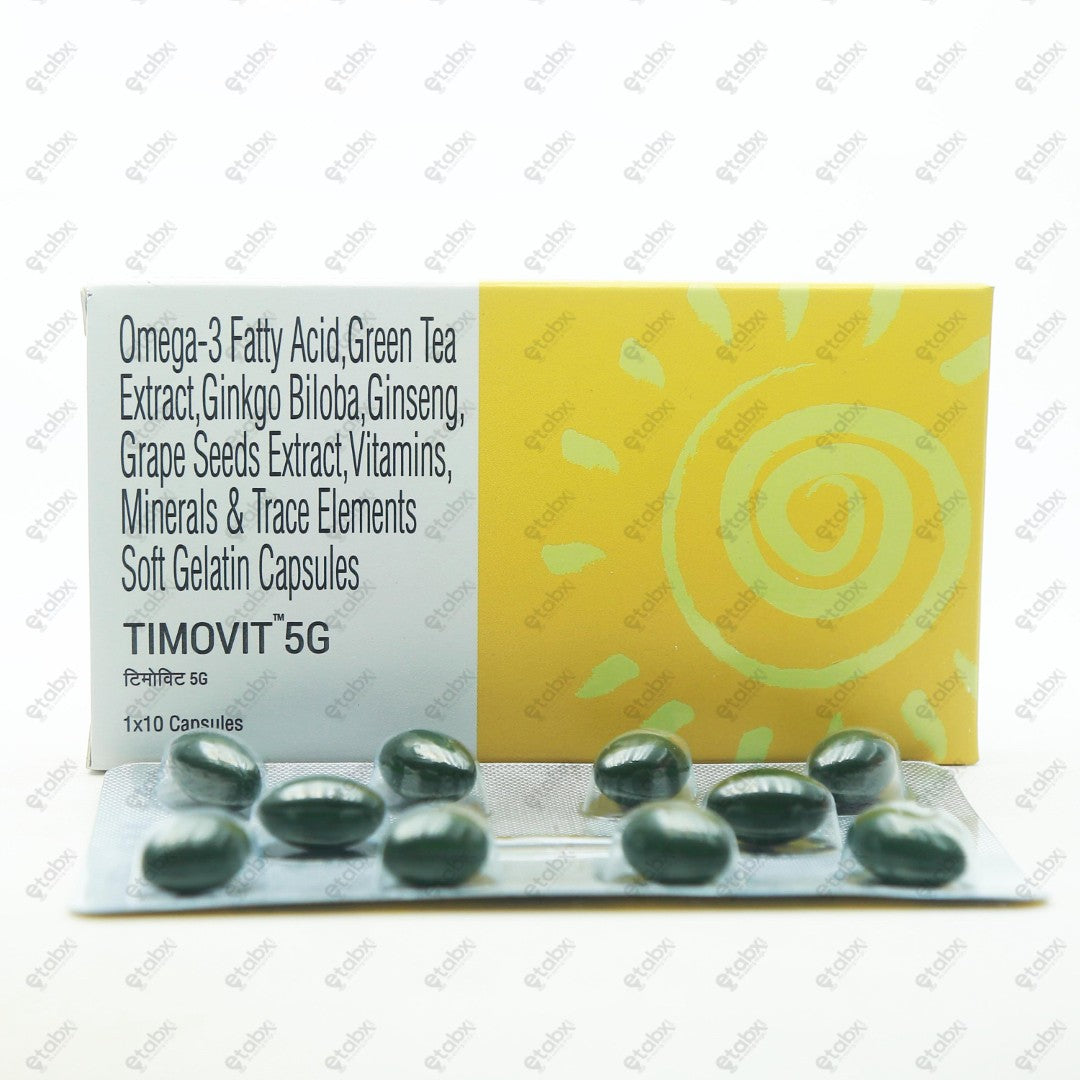 Timovit 5g Soft Gel Capsules 10's