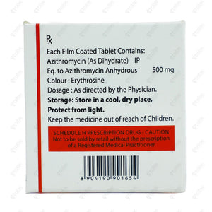 Azirapid 500mg Tablet 6's