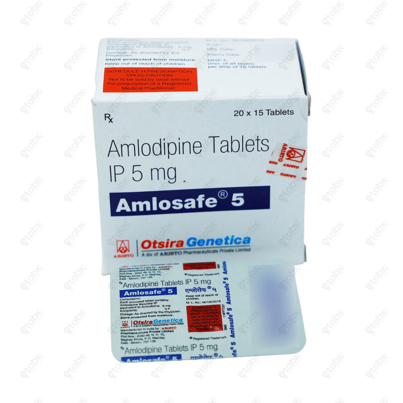 AMLOSAFE 5mg Tablet 15's