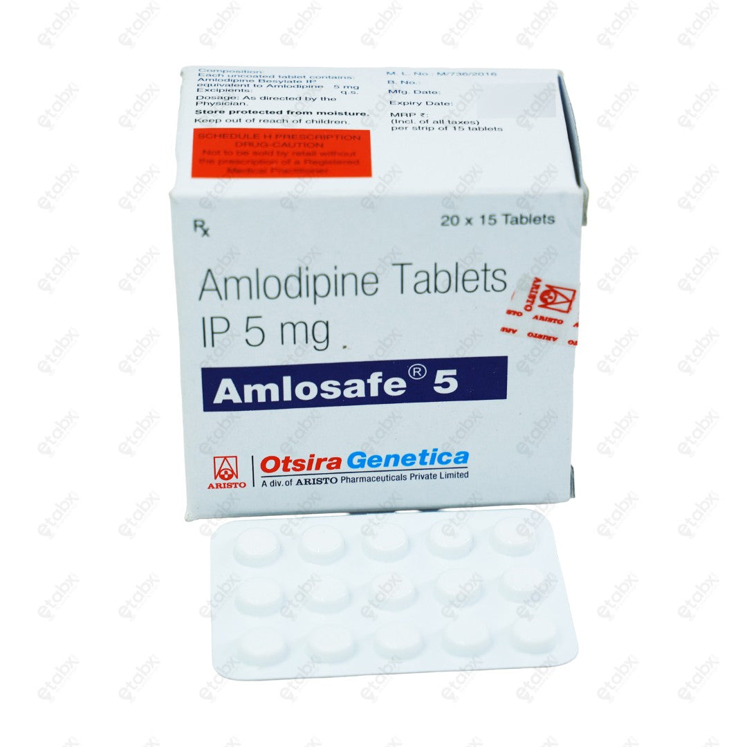 AMLOSAFE 5mg Tablet 15's