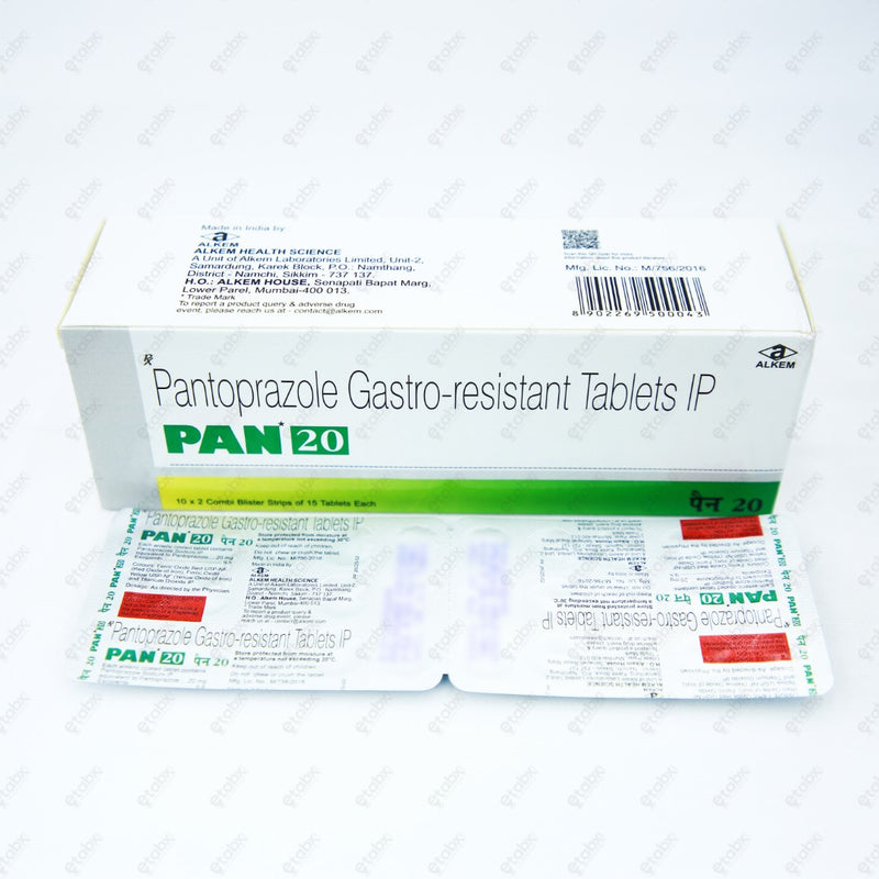 PAN 20mg Tablet 15's