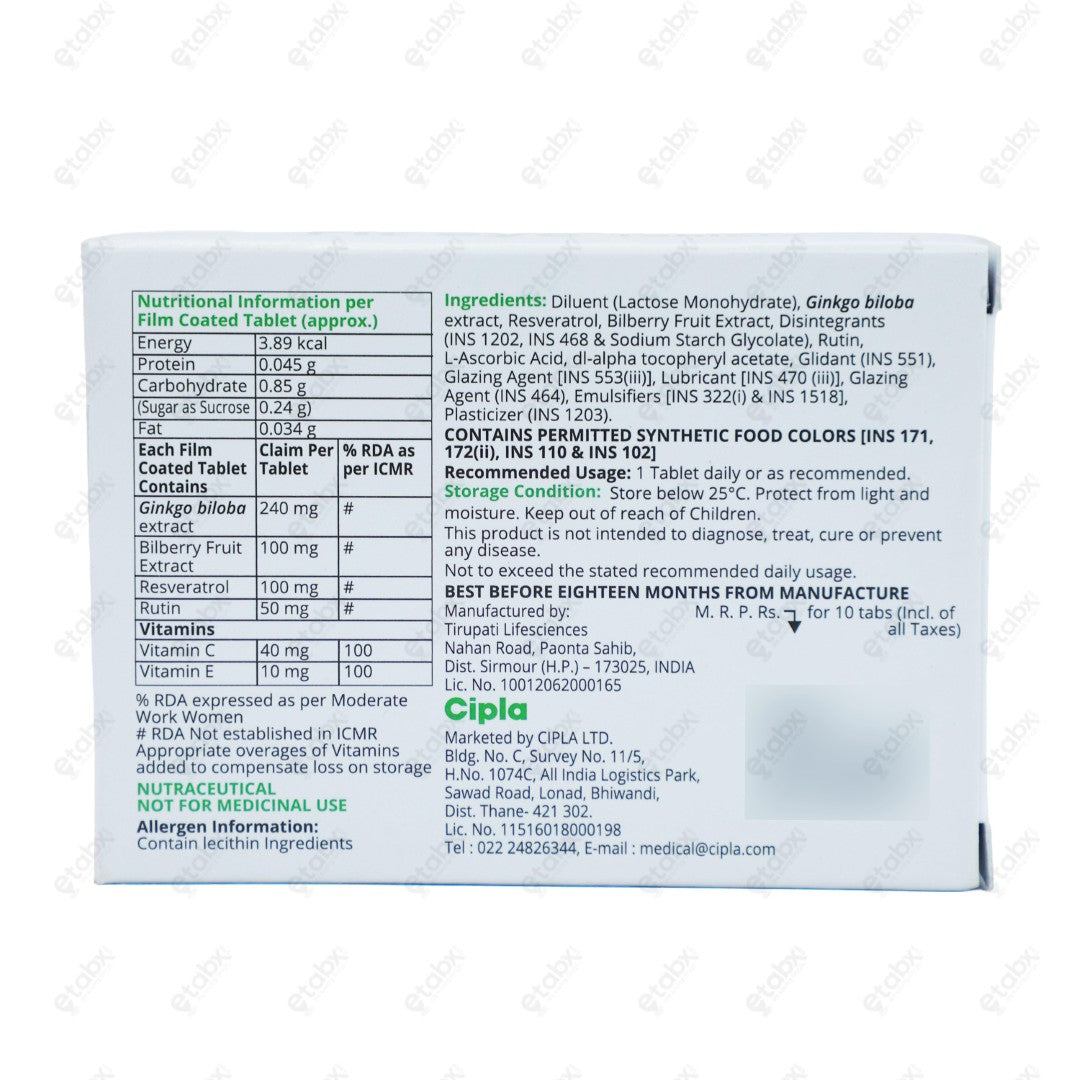Fit Eye Tablet 10's