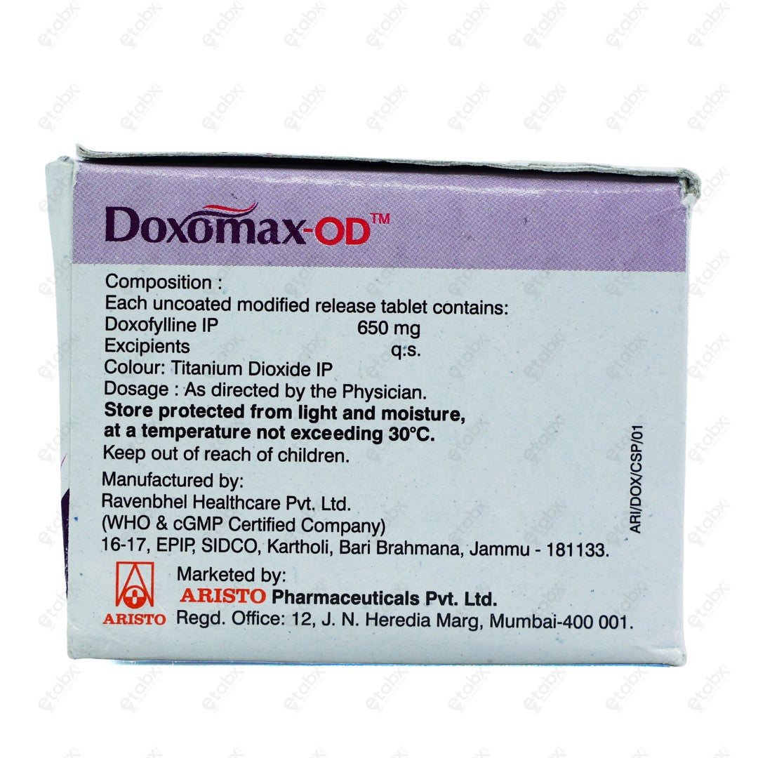 Doxomax OD 650mg Tablet 10's