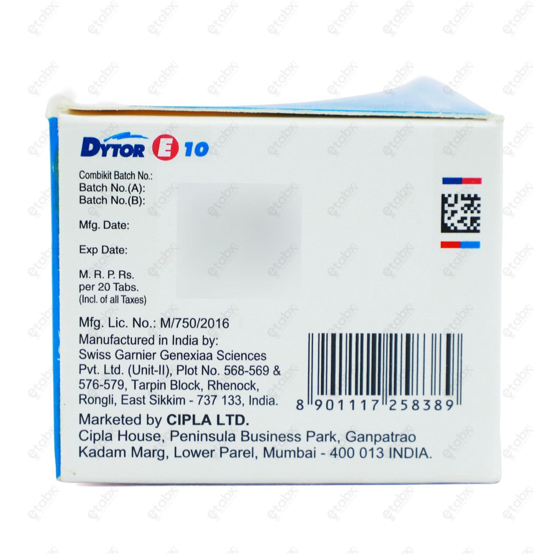 Dytor E 10/10 Tablet 10's