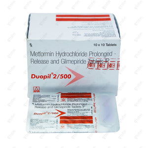 Duopil 2/500mg Tablets 10's