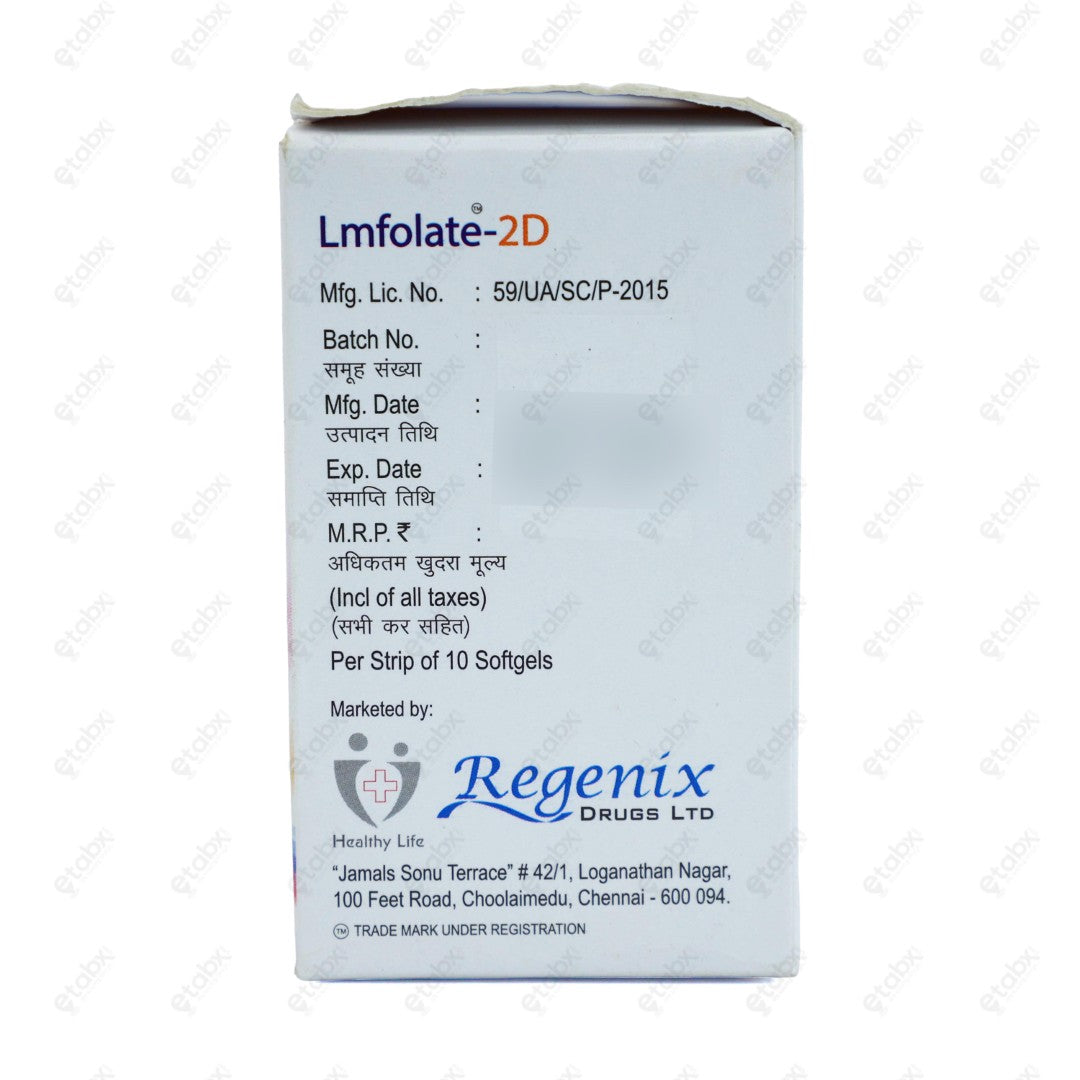 Lmfolate 2D Tablet 10's