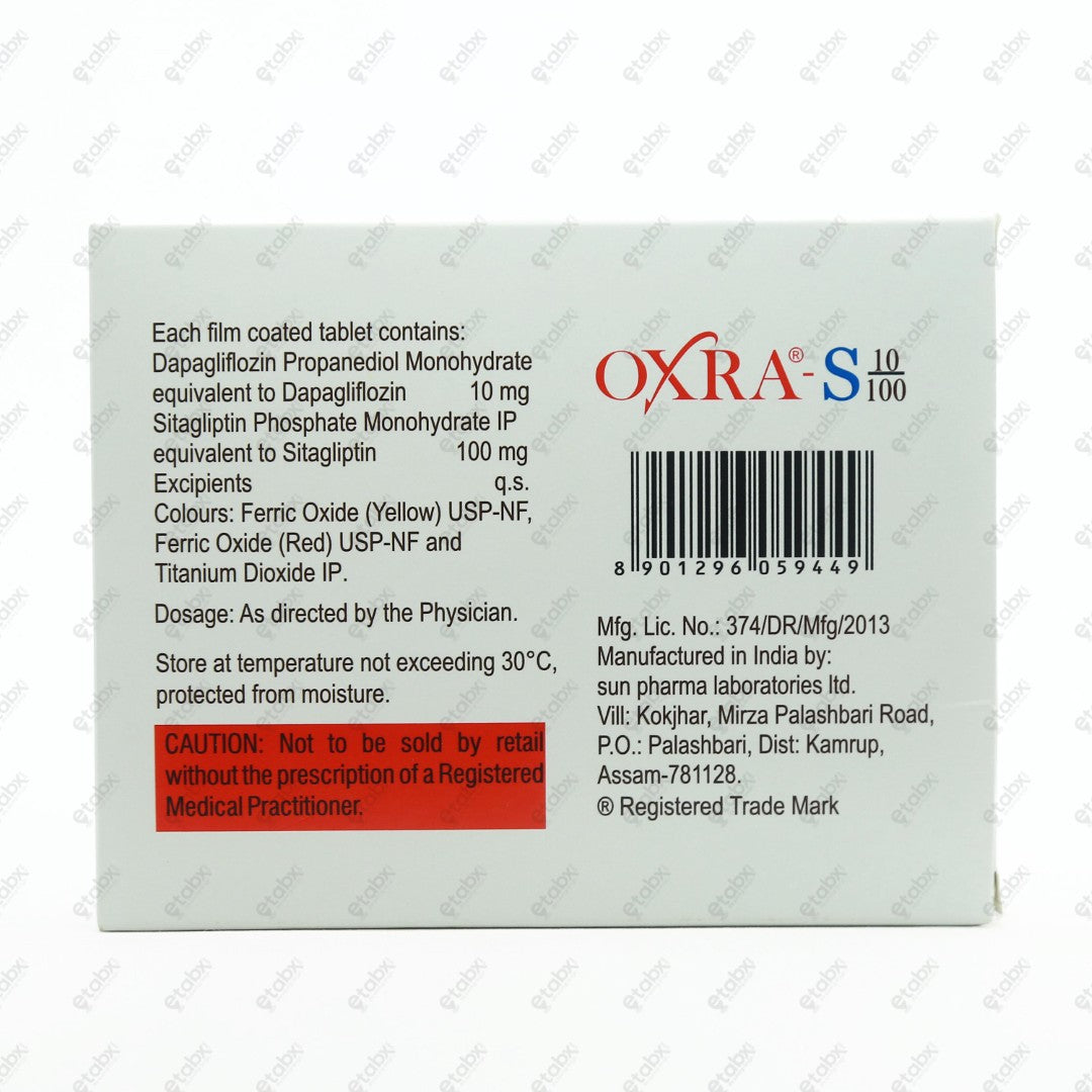 Oxra S 10/100mg Tablet 15's