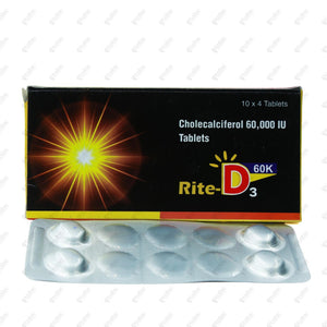Rite D3 60K Tablets 4's