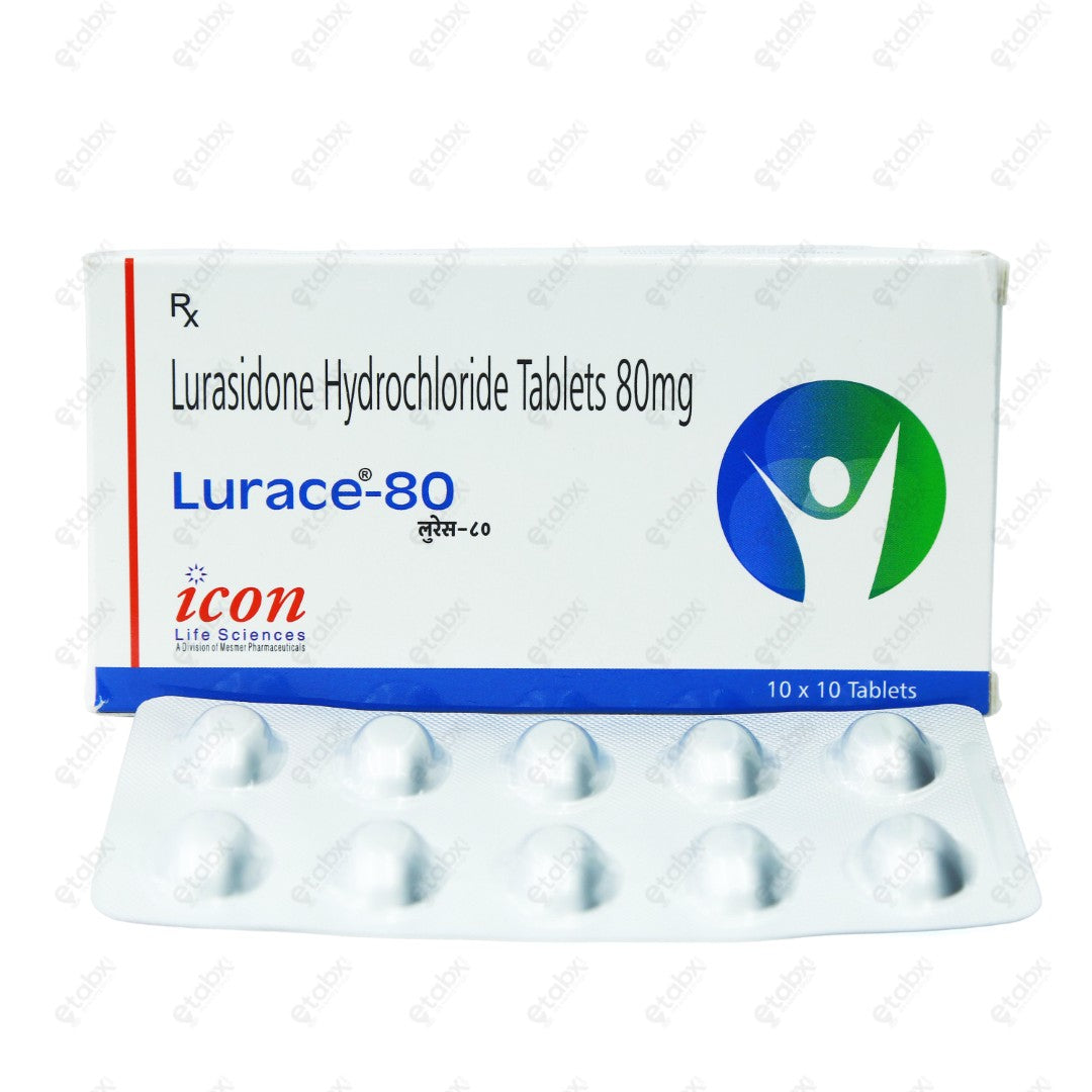 Lurace 80mg Tablet 10's