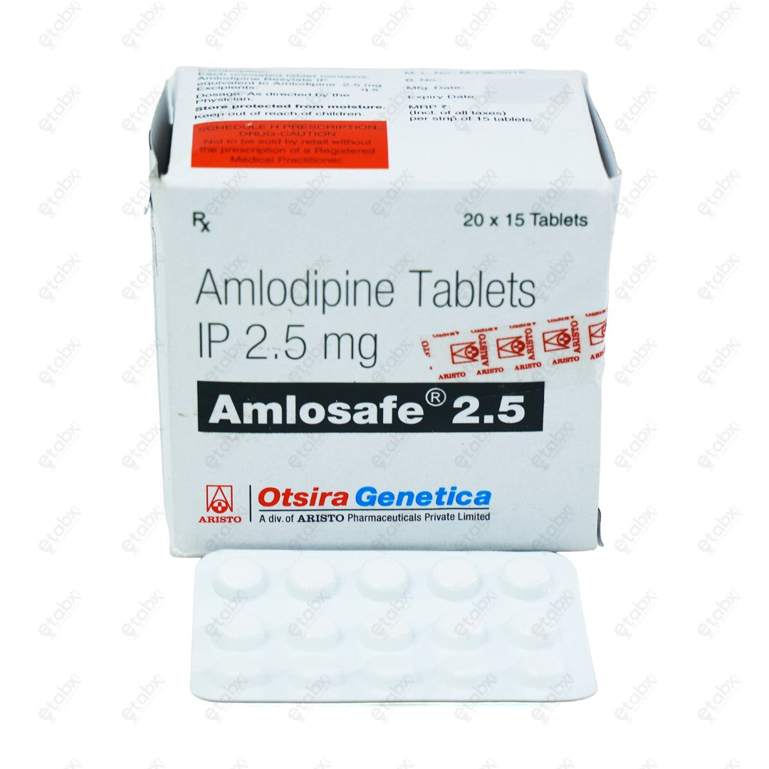 AMLOSAFE 2.5MG Tablet 15's
