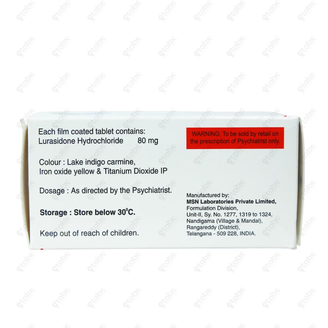 Lurace 80mg Tablet 10's