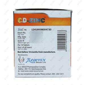 CD Zinc Tablet 10's