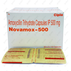 NOVAMOX 500mg Capsule 15's