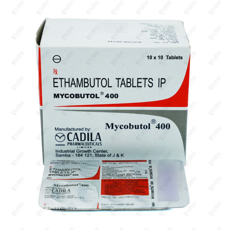 Mycobutol 400mg Tablet 10's