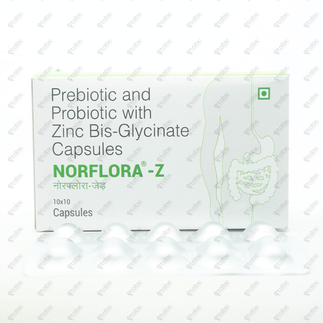 Norflora Z Capsules 10's