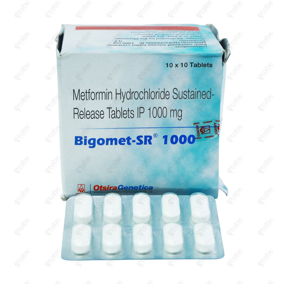 Bigomet SR 1000mg Tablet 10's