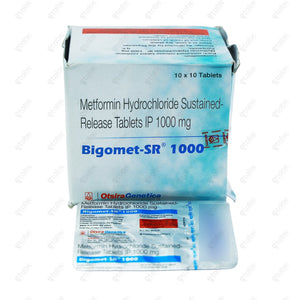 Bigomet SR 1000mg Tablet 10's
