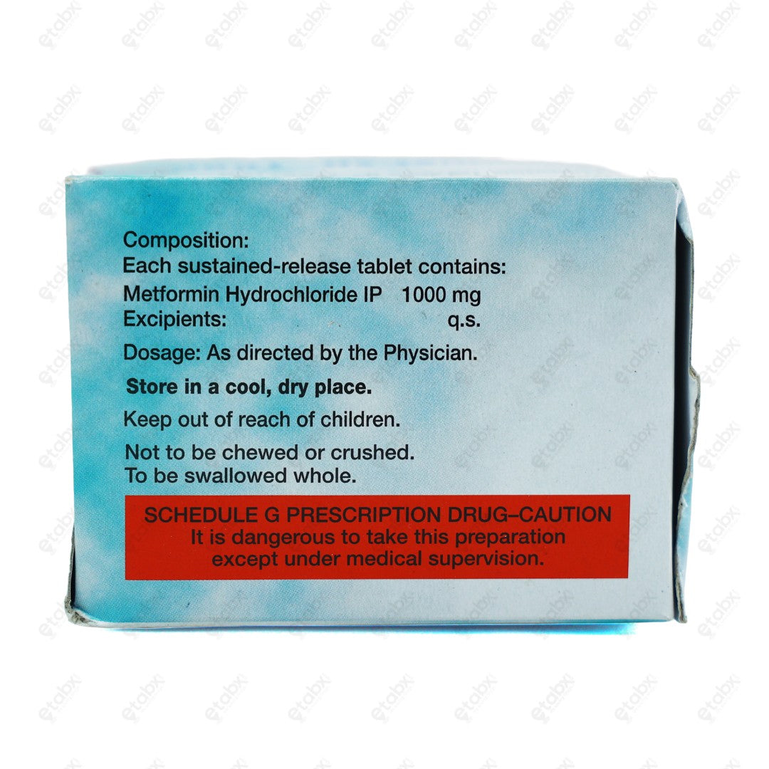 Bigomet SR 1000mg Tablet 10's