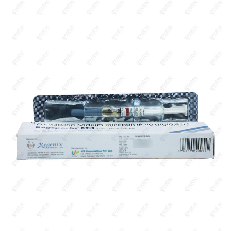 REGEPARIN 40 Pre-Filled Syringe 40mg/0.4ml 1's