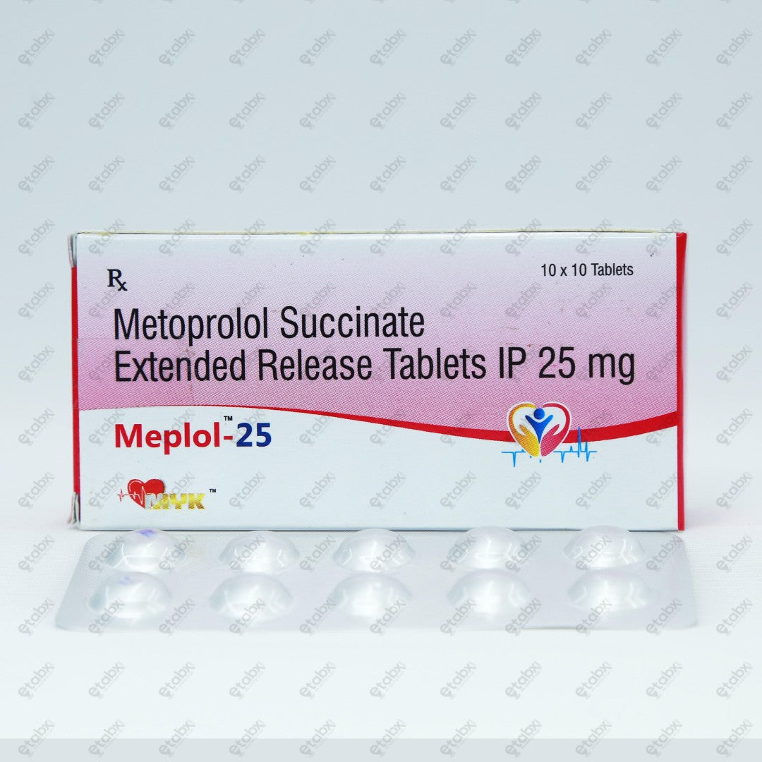 MEPLOL 25mg Tablet 10's