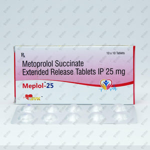 MEPLOL 25mg Tablet 10's