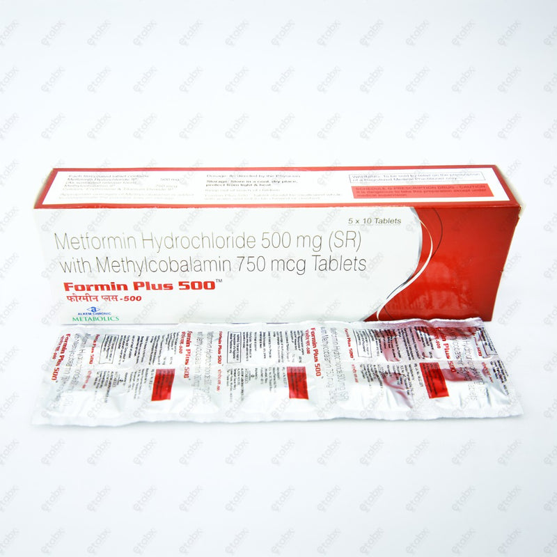 Formin Plus 500 Tablet 10'S