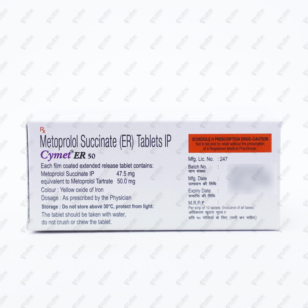 Cymet ER 50 Tablets 10's