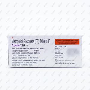 Cymet ER 50 Tablets 10's