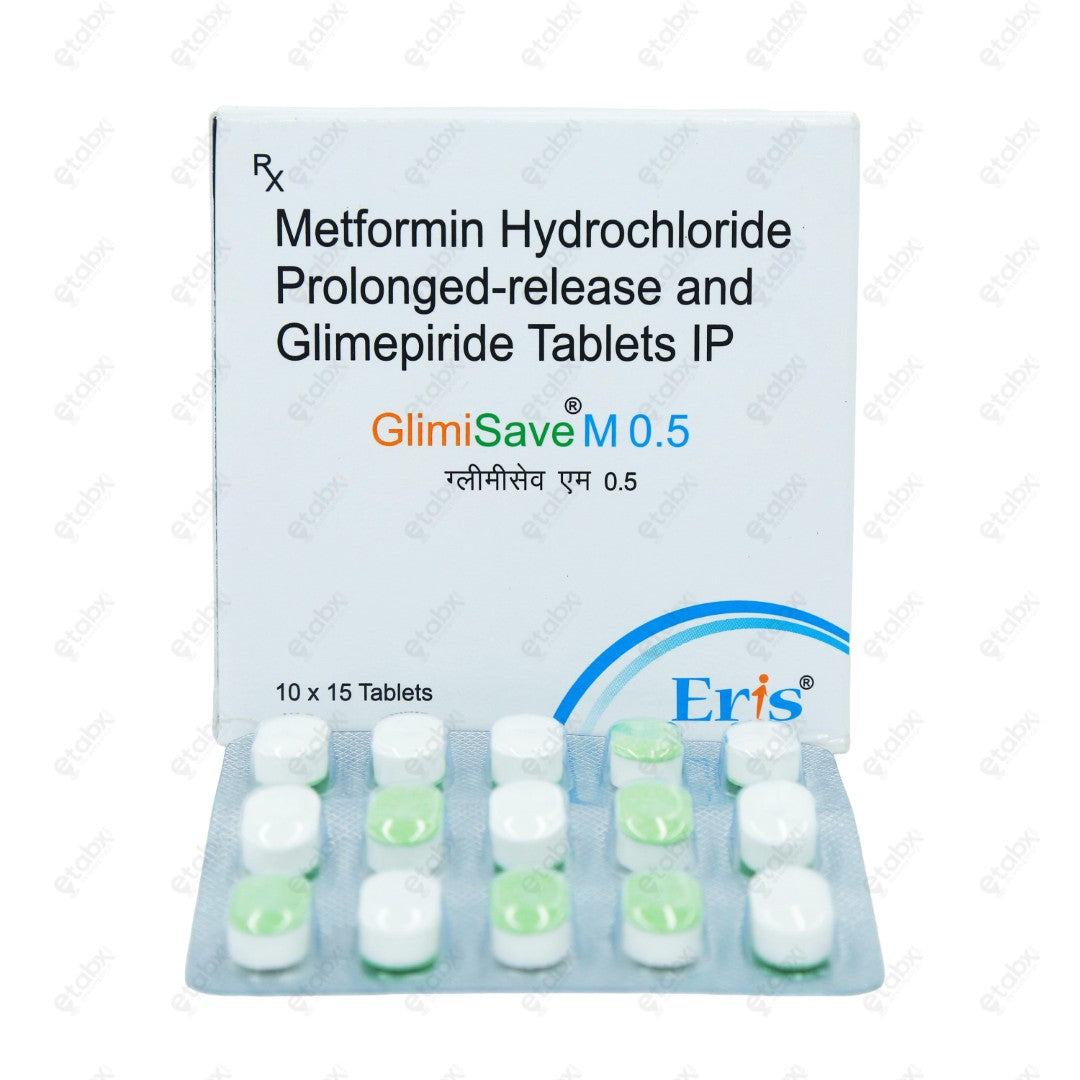 Glimisave M 0.5mg Tablets 15's