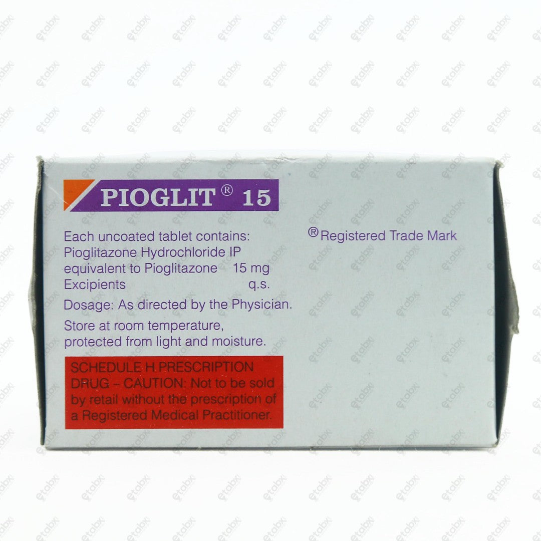Pioglit 15mg Tablet 10's