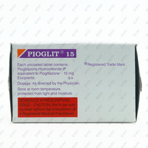 Pioglit 15mg Tablet 10's