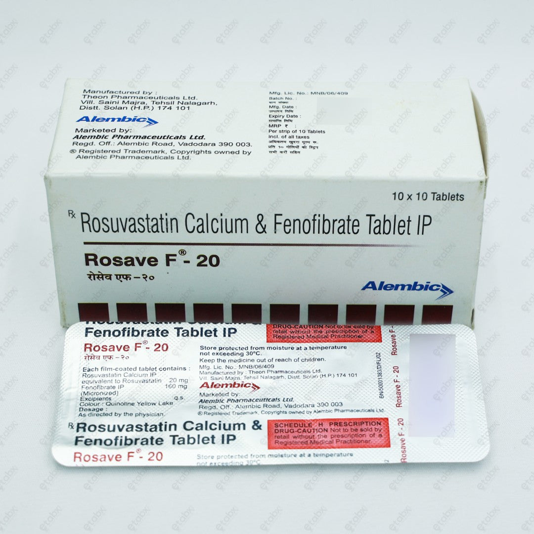 ROSAVE F 20MG Tablets 10's