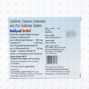 Dailycal Ortho Tablets 15's