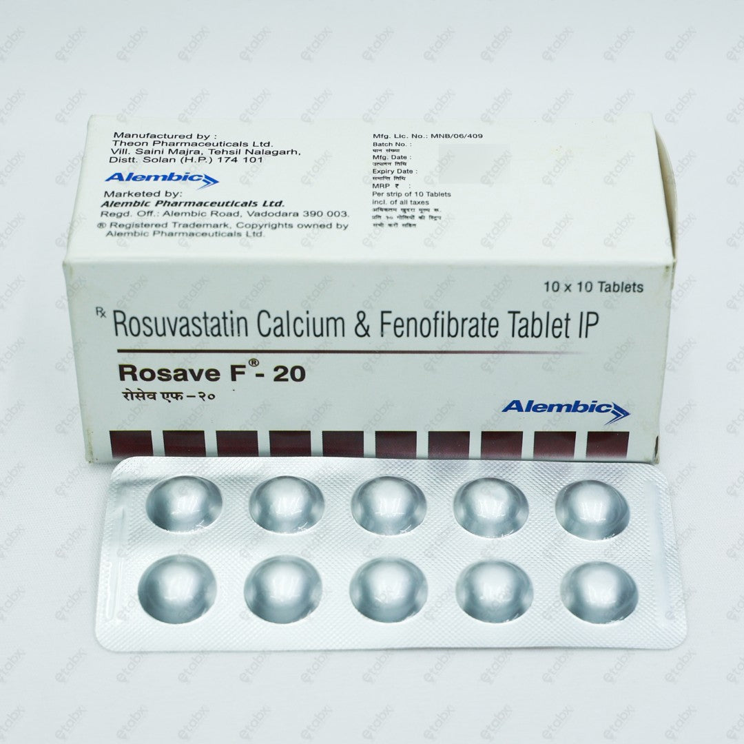 ROSAVE F 20MG Tablets 10's