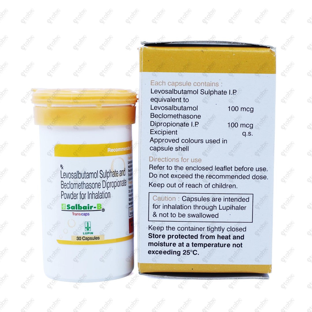 Salbair B Transcap Capsules 30's