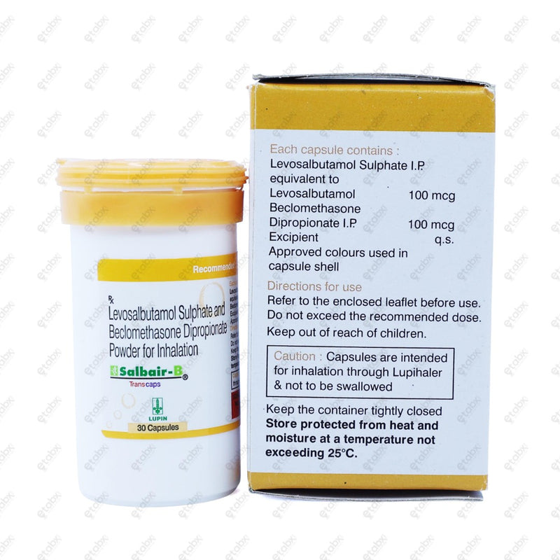 Salbair B Transcap Capsules 30's