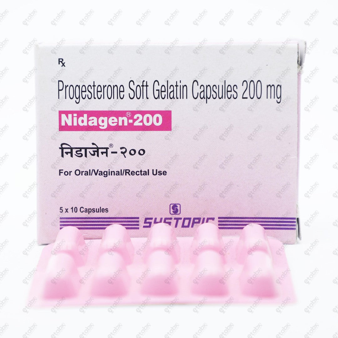 Nidagen 200 Tablets 10's