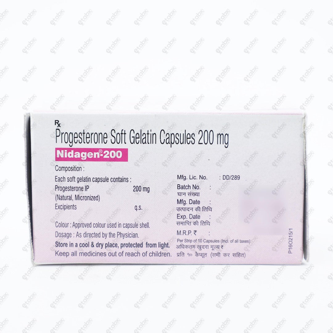 Nidagen 200 Tablets 10's