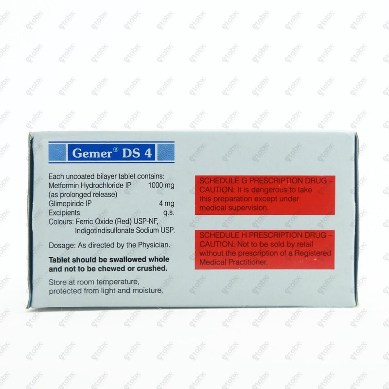 Gemer DS 4mg Tablet 10's
